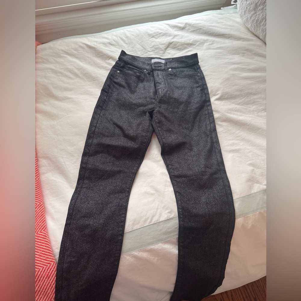 LOFT Shimmering Black Jeans